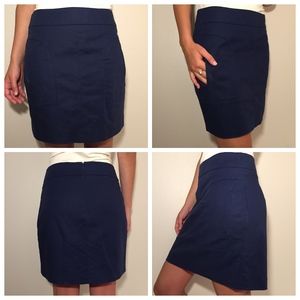Navy Blue Mini Skirt w/Pockets Medium or 4P